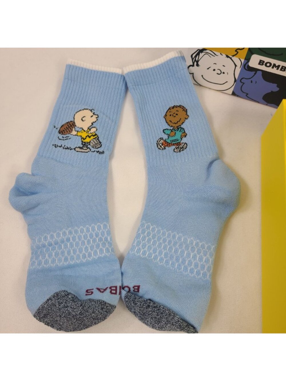 Bombas X Peanuts 4-Pack Crew Socks Box Set Snoopy & Friends Designs Sz 12T-Y3 - Picture 6 of 7